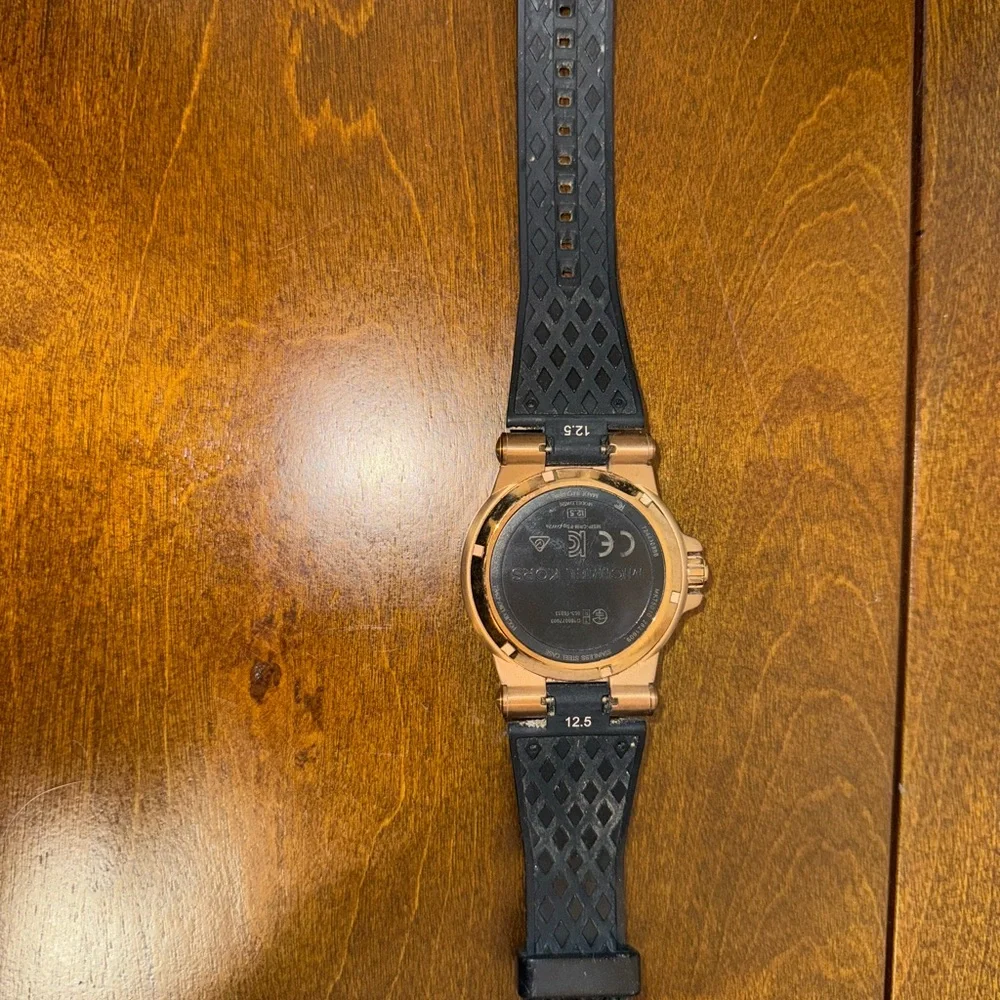 Michael Kors Black and Gold Smartwatch